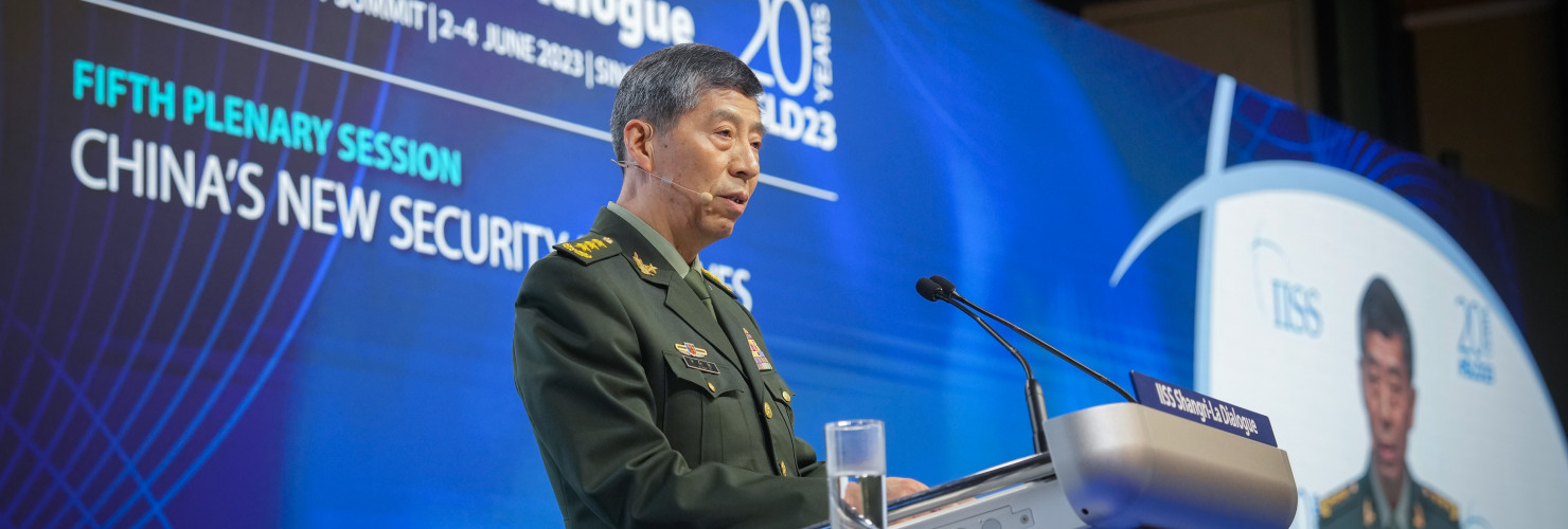 Chinese Defense Minister Gen. Li Shangfu at the Shangri-La Dialogue