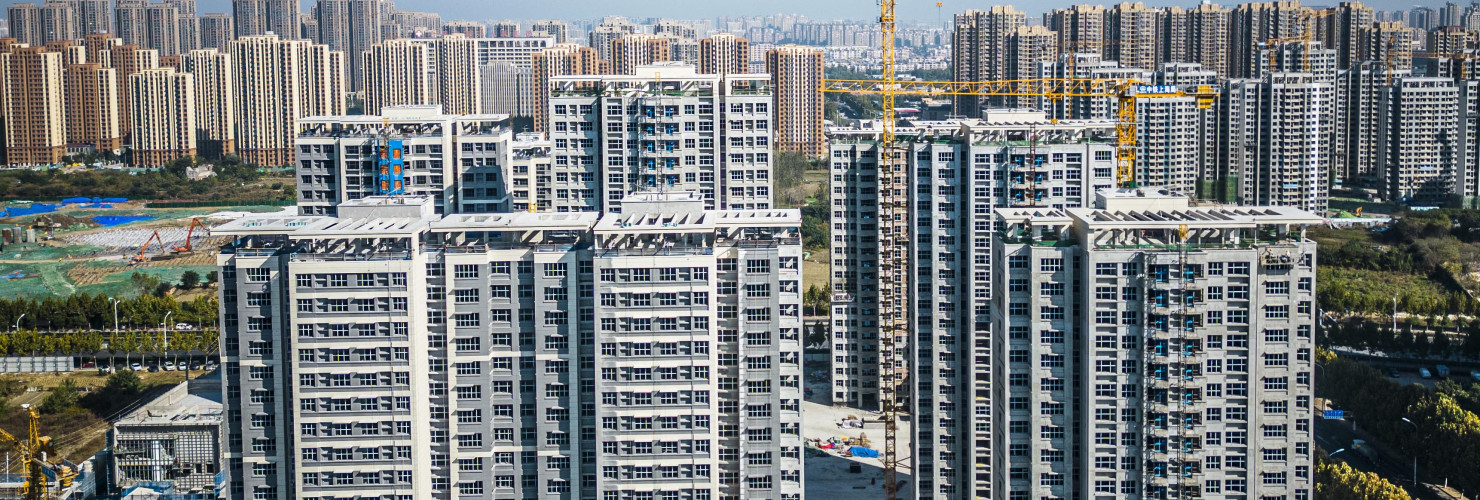 Housing project under construction in Hefei.