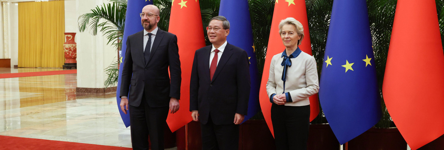 Charles Michel, Li Qiang, Ursula von der Leyen