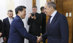 Sergey Lavrov and Li Hui