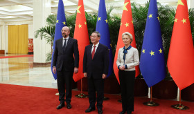 Charles Michel, Li Qiang, Ursula von der Leyen